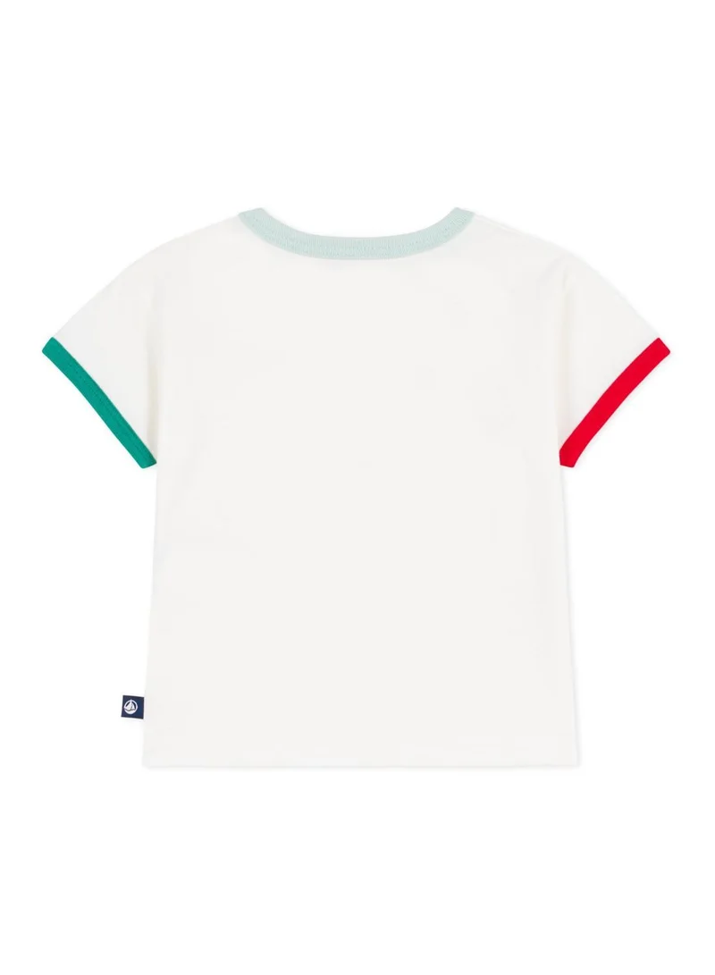 Petit Bateau Babies' short-sleeved patterned cotton T-shirt
